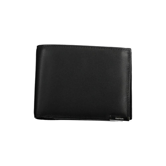 Cartera de cuero negra de Calvin Klein