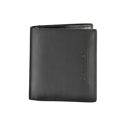 Cartera de cuero negra de Calvin Klein