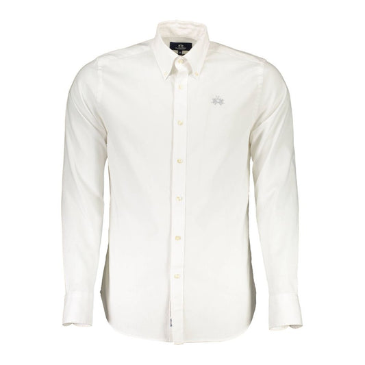 Camisa de algodón blanca La Martina