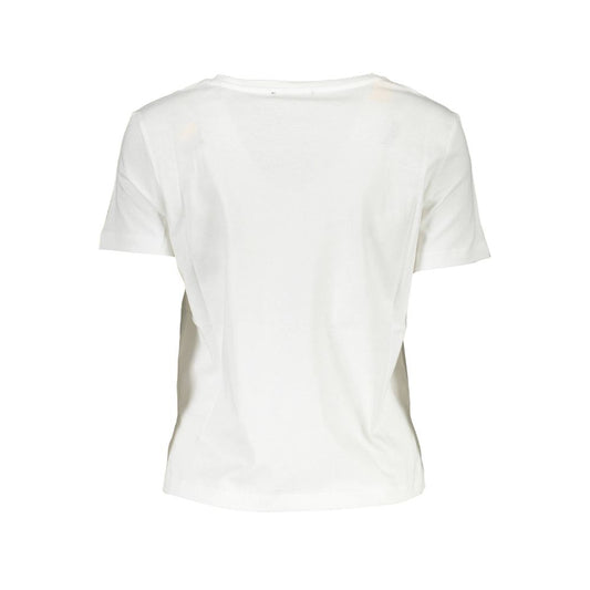Guess Jeans White Cotton Tops & T-Shirt