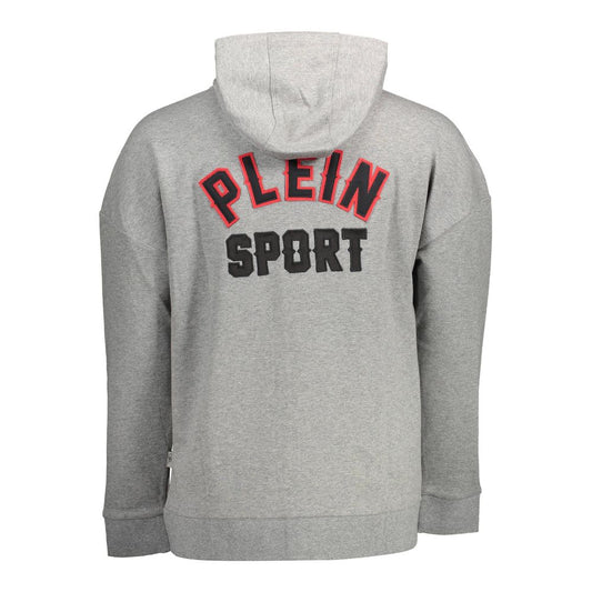 Plein Sport Gray Cotton Sweater