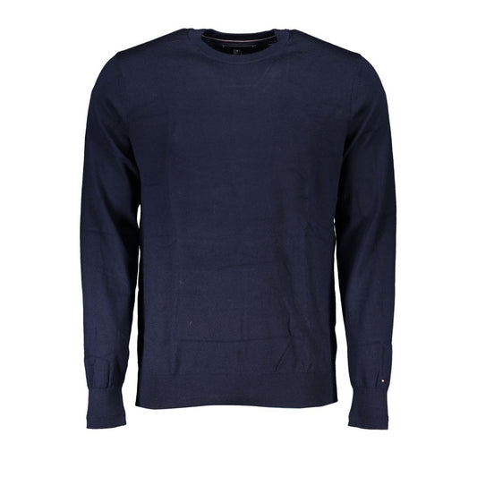 Suéter de tela azul Tommy Hilfiger