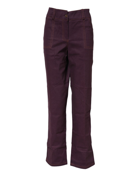 BENCIVENGA Purple High Waisted Tapered Pants