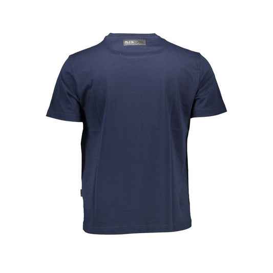 Camiseta de algodón azul Plein Sport