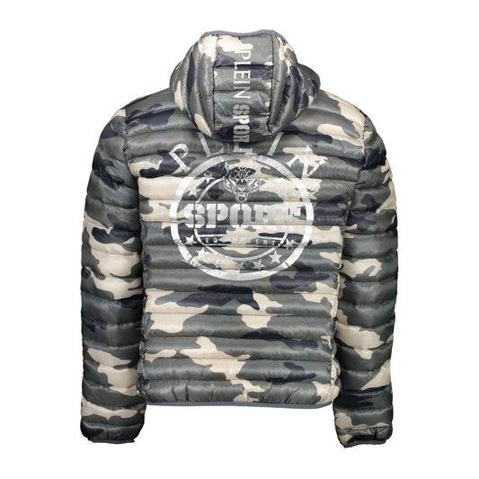 Plein Sport Green Polyester Jacket