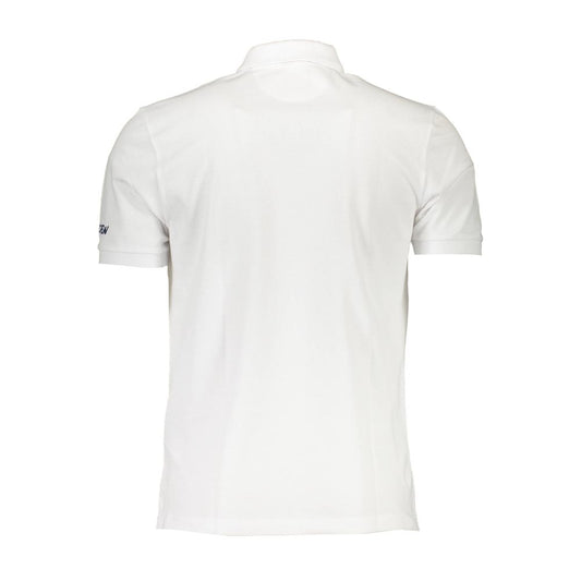 La Martina White Cotton Polo Shirt