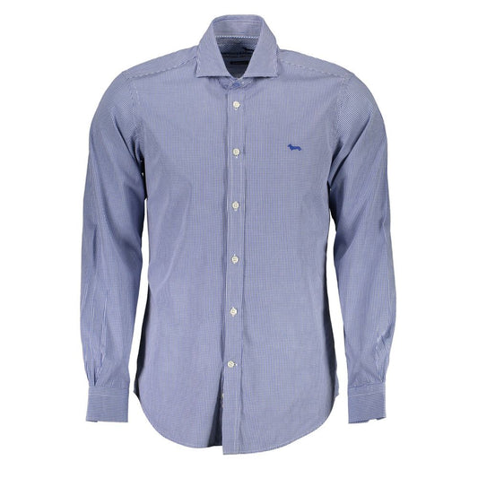 Camisa de algodón azul Harmont &amp; Blaine