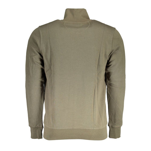 La Martina Green Cotton Sweater