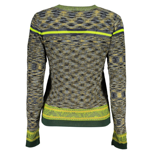 Desigual Green Cotton Sweater