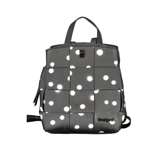 Mochila de polietileno negra Desigual