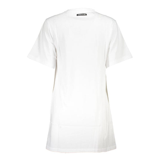 Vestido de algodón blanco Cavalli Class