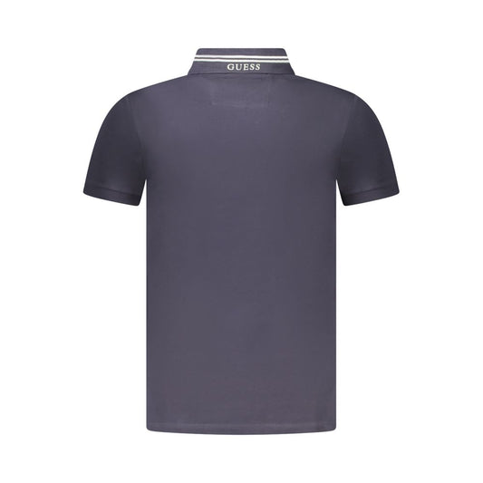 Guess Jeans Blue Cotton Polo Shirt