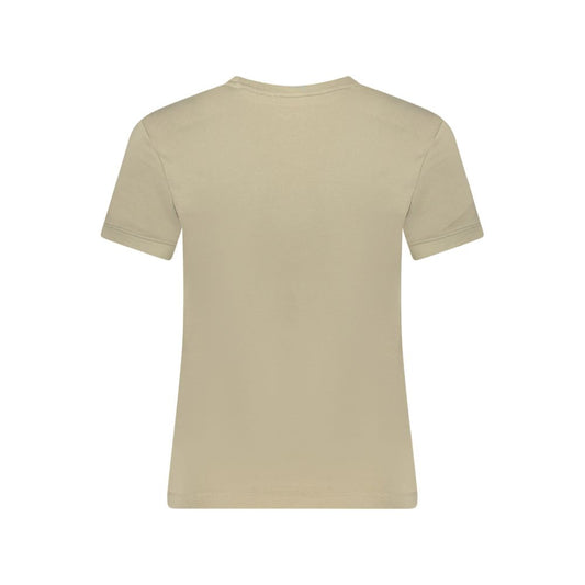 Guess Jeans Beige Cotton Tops & T-Shirt