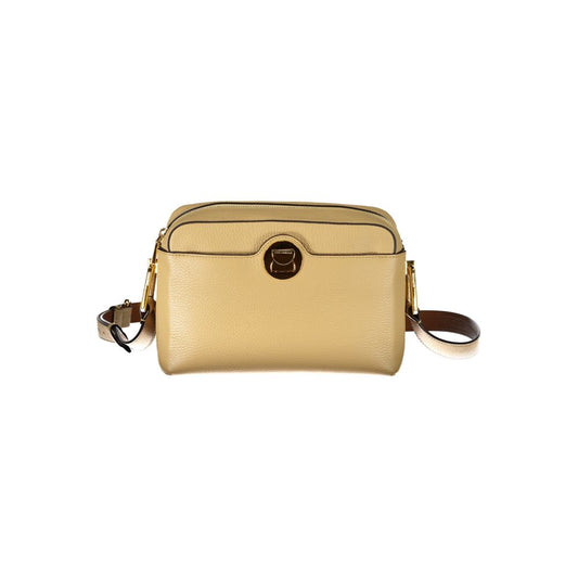 Bolso de mano Coccinelle de piel beige