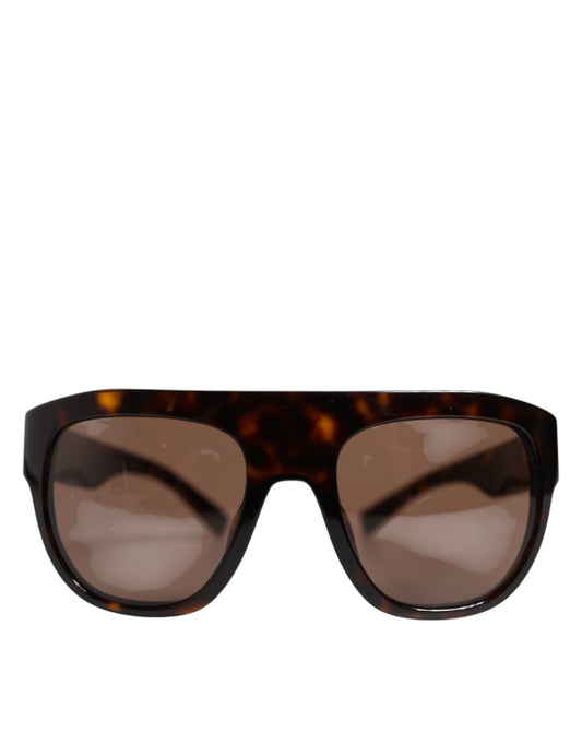 Dolce & Gabbana Dark Brown Havana DG4398F Square Frame Eyewear Sunglasses