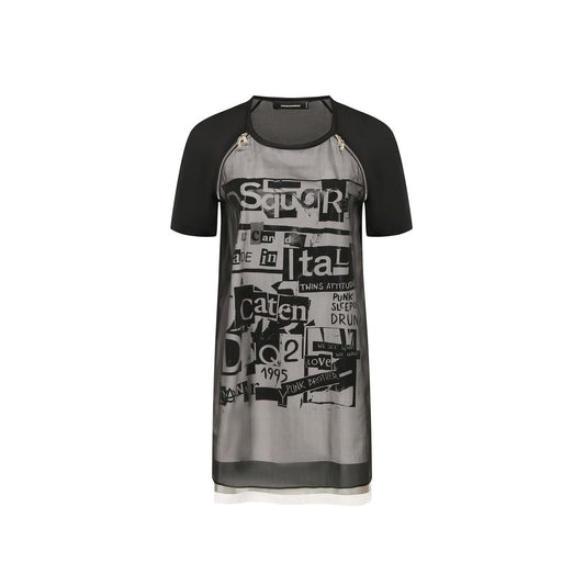 Dsquared² Silk Printed Mini Dress