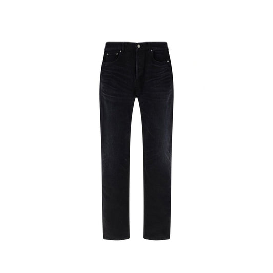 Vaqueros de mezclilla de algodón de Saint Laurent