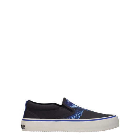 Marcelo Burlon Black Fabric Slip-On Loafer