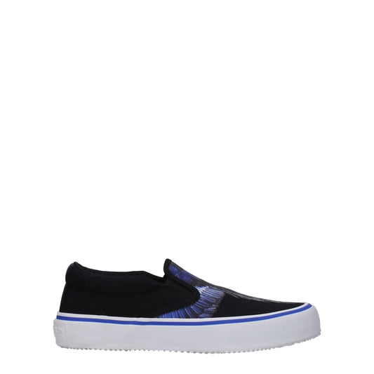 Marcelo Burlon Black Fabric Slip-On Loafer