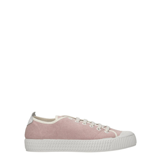 Car Shoe Pink Fabric Sneakers