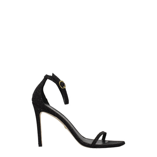 Stuart Weitzman Black Crystals Sandal