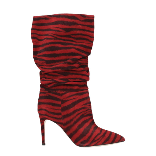Paris Texas Red Leather Ankle