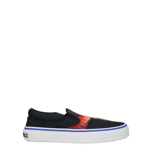 Marcelo Burlon Black Fabric Slip-On Loafer