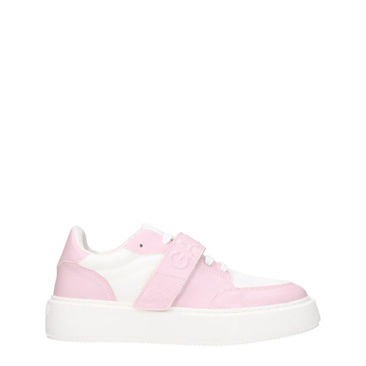 Ganni Pink Leather Sneakers