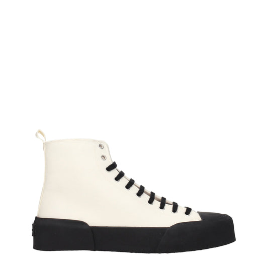 Jil Sander Beige Fabric Sneakers