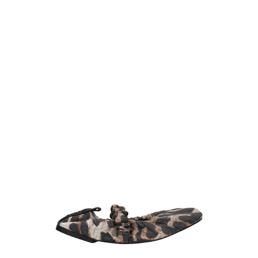 Ganni Beige Fabric Ballet Flat