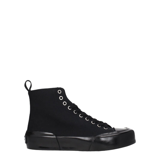 Jil Sander Black Fabric Sneakers