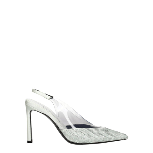 Sergio Rossi Green Satin Sandal