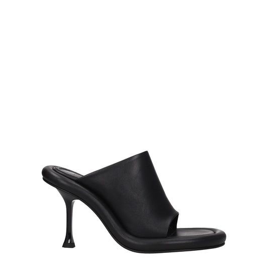 Jw Anderson Black Leather Sandal