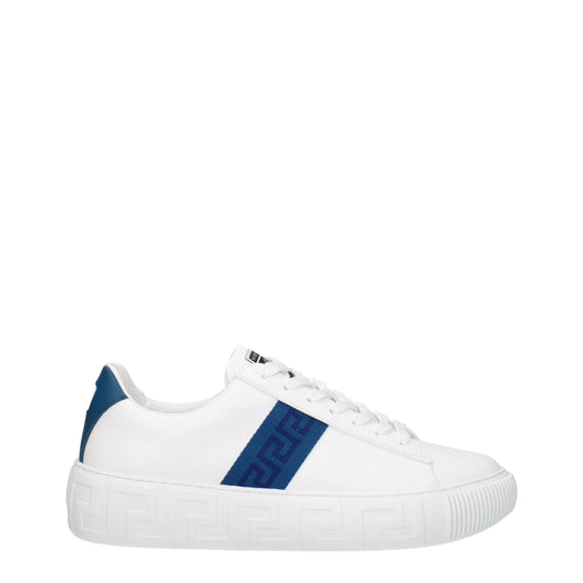 Versace White Leather Sneakers