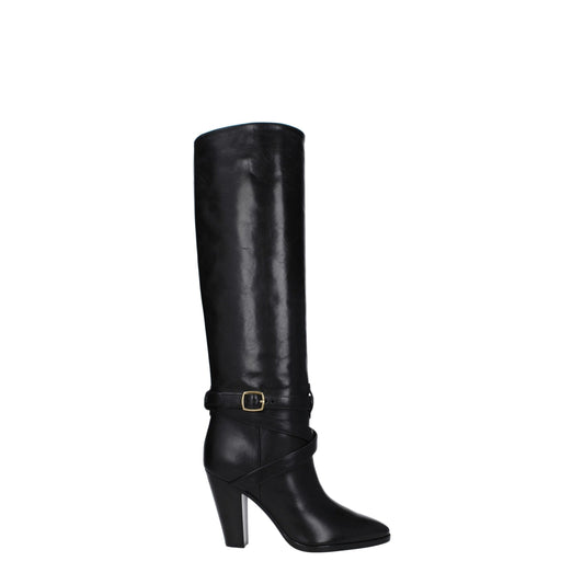 Celine Black Leather Boot