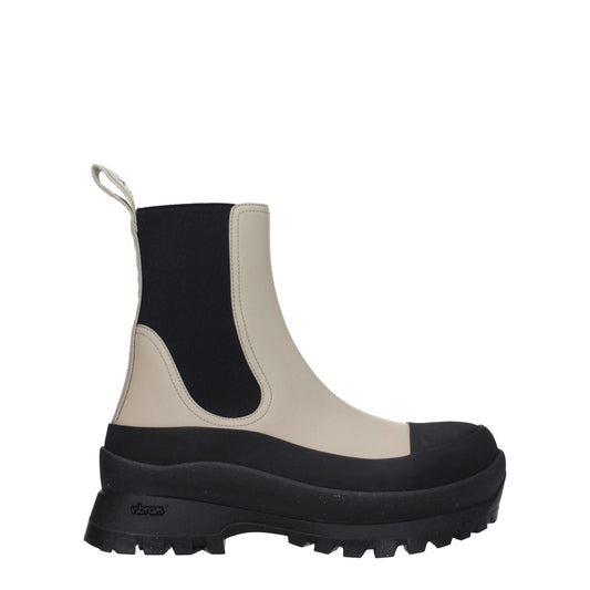 Stella McCartney Black Leather Ankle