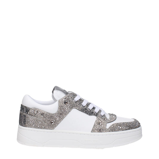 Jimmy Choo White Leather Sneakers
