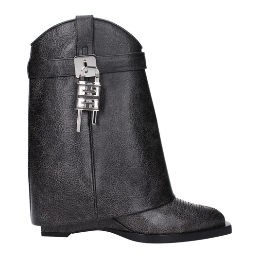Givenchy Black Leather Ankle