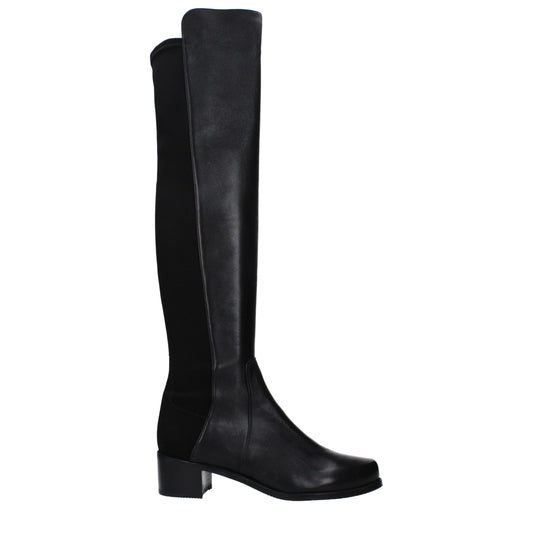 Stuart Weitzman Black Leather Boot