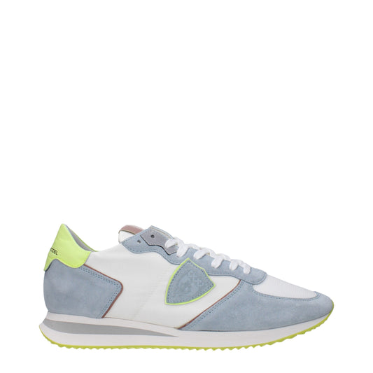Philippe Model White Fabric Sneakers