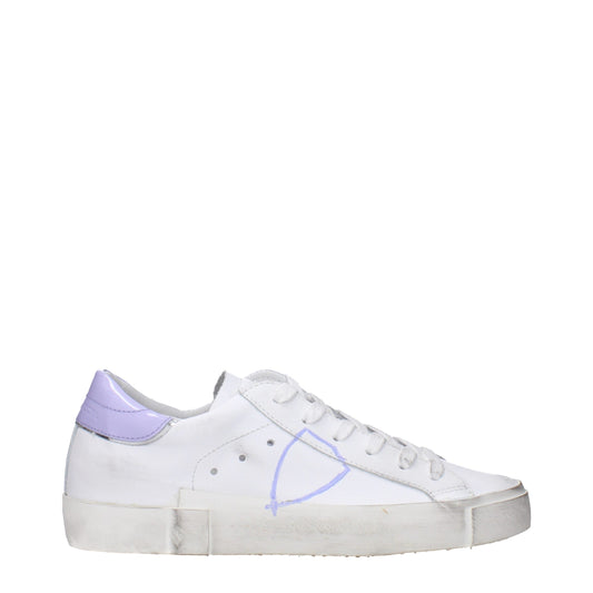Philippe Model White Leather Sneakers