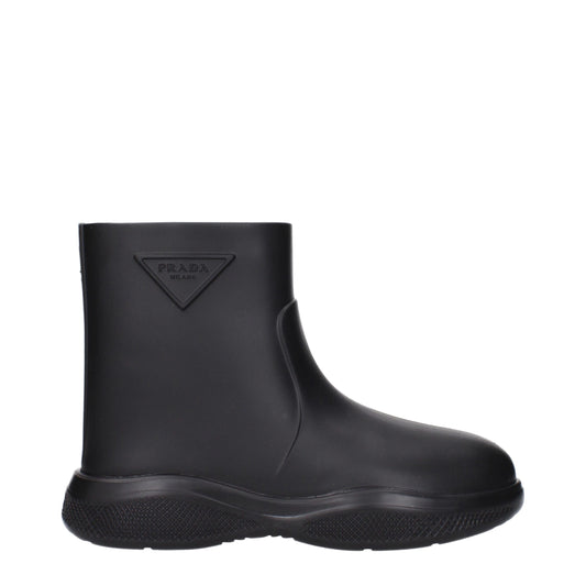 Prada Black Cotton Ankle