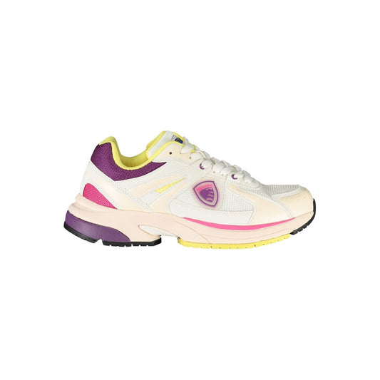 Blauer White Polyester Women Sneaker