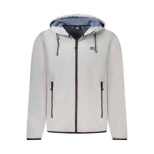 Chaqueta de poliéster gris para hombre de Noruega 1963