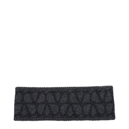 Valentino Garavani Gray Wool Headbands
