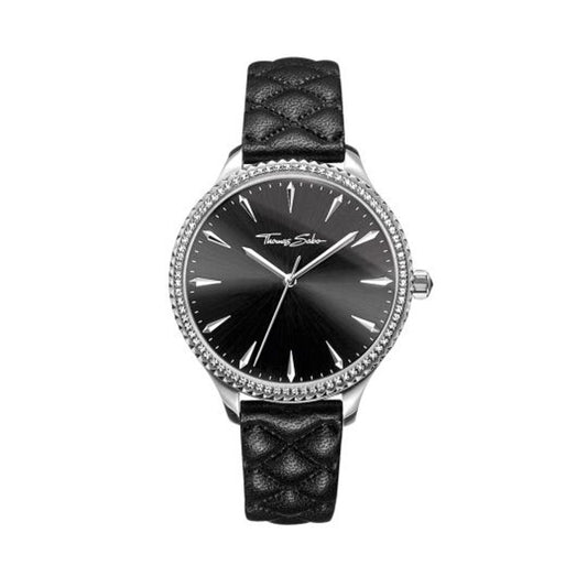 Reloj de cuero negro Thomas Sabo