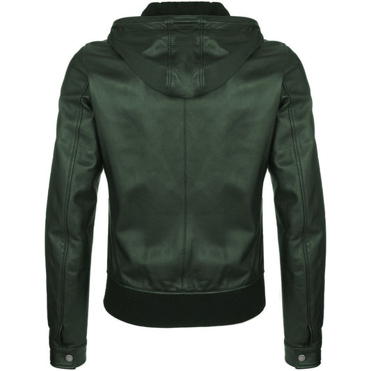 Dolce & Gabbana Green Lambskin Jacket