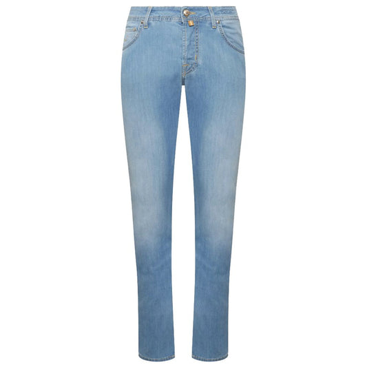 Jacob Cohen Blue Cotton Jeans & Pant