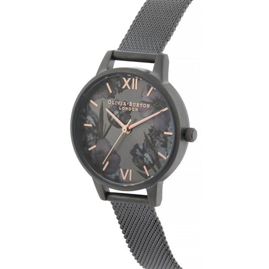 Reloj Olivia Burton de acero inoxidable negro