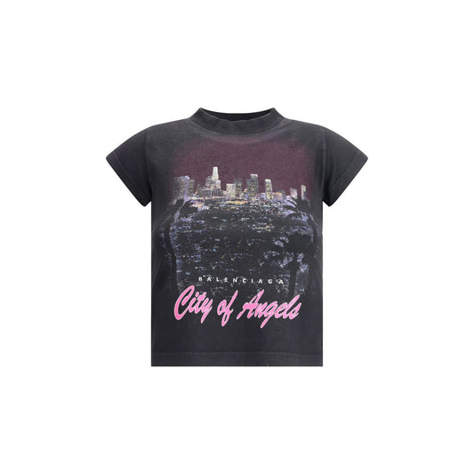 Camiseta encogida de Balenciaga City of Angels